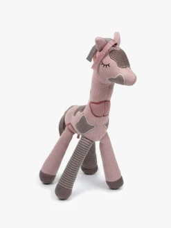 Babylegetøj-Smallstuff Aktivitetslegetøj Giraf, Pink Lyserød