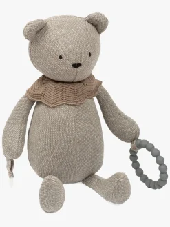 Dukker & Bamser-Smallstuff Aktivitetslegetøj Bjørn, Sandy/Grey Beige/Grå