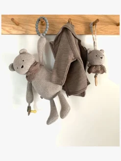 Dukker & Bamser-Smallstuff Aktivitetslegetøj Bjørn, Sandy/Grey Beige/Grå