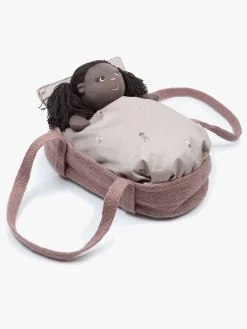 Dukker & Bamser-Smallstuff Dukkekurv, Powder Lyserød