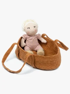 Dukker & Bamser-Smallstuff Dukkekurv, Rose Hip Brun