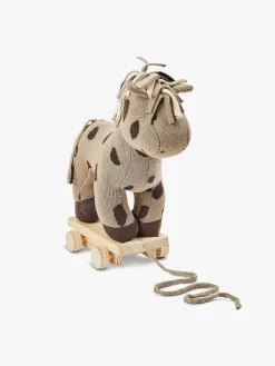 Babylegetøj-Smallstuff Trækkelegetøj Hest Brun