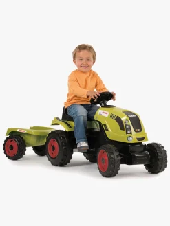 Pedal- & Gåbiler-Smoby Claas Farmer Traktor m. Lad XL