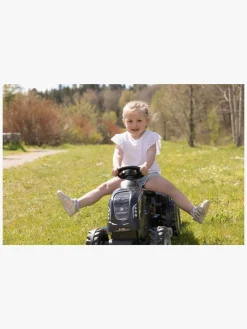 Pedal- & Gåbiler-Smoby  Farmer Traktor XL + Trailer, Sort Grå/Sort