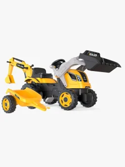 Pedal- & Gåbiler-Smoby Maks Builder Traktor med Trailer