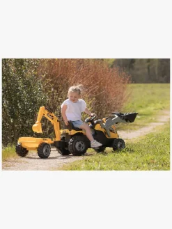 Pedal- & Gåbiler-Smoby Maks Builder Traktor med Trailer