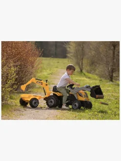 Pedal- & Gåbiler-Smoby Maks Builder Traktor med Trailer