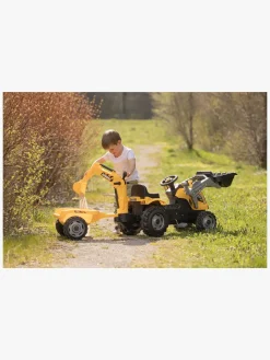 Pedal- & Gåbiler-Smoby Maks Builder Traktor med Trailer