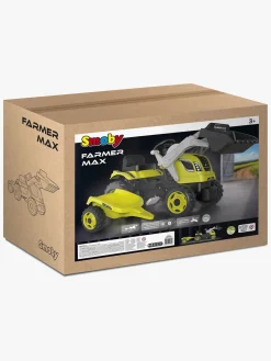 Pedal- & Gåbiler-Smoby  Maks Farmer Traktor + Trailer