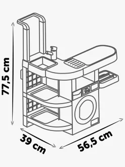 Rolleleg-Smoby Rowenta Wash&Clean Vasketøjs- og Rengøringssæt