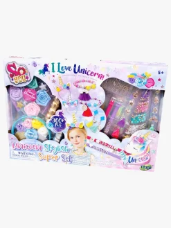 Kreativt Legetøj-SoBeads So Beads Hårdekoration Perler & Enhjørning