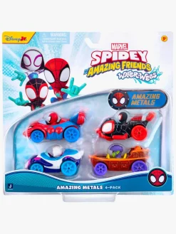 Legetøjsbiler & -Fartøjer-SpideyandFriends Spidey And His Amazing Friends Bilsæt 4-pak