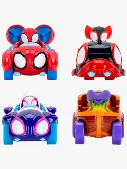 Legetøjsbiler & -Fartøjer-SpideyandFriends Spidey And His Amazing Friends Bilsæt 4-pak