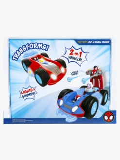 Legetøjsfigurer-SpideyandFriends Spidey And His Amazing Friends Flip & Reveal Bilsæt