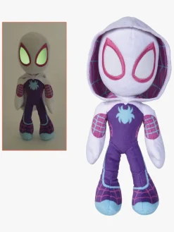 Dukker & Bamser-SpideyandFriends Spidey and His Amazing Friends Bamse Ghost Spider Selvlysende 25 cm