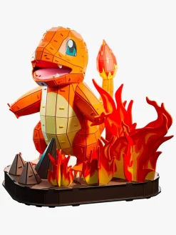 Spil & Puslespil-SpinMaster Spin Master 4D Build Pokemon Charmander 3D-puslespil