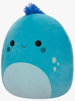Dukker & Bamser-Squishmallows Bamse Dijimon Leguan 40 cm Blå/Hvid