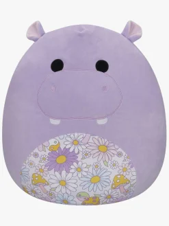 Dukker & Bamser-Squishmallows Bamse Hanna Hippo 50 cm Lilla/Flerfarvet