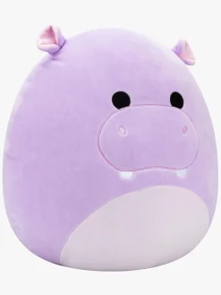 Dukker & Bamser-Squishmallows Bamse Hanna Flodhest 40 cm Lilla
