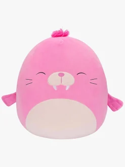 Dukker & Bamser-Squishmallows Bamse Hvalrossen Pepper 50 cm Lyserød