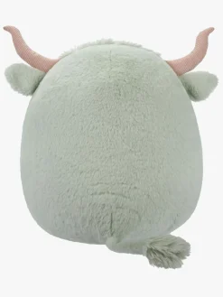 Dukker & Bamser-Squishmallows Fuzz A Mallows Bamse Iver Highland Cow 40 cm Grøn/Flerfarvet