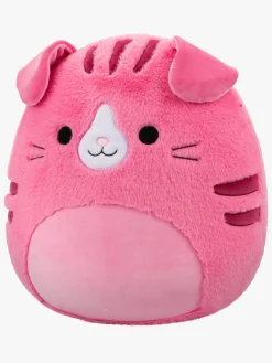 Dukker & Bamser-Squishmallows Fuzz A Mallows Bamse Amina Kat 40 cm Lyserød