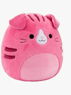 Dukker & Bamser-Squishmallows Fuzz A Mallows Bamse Amina Kat 40 cm Lyserød