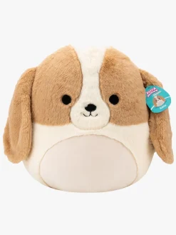 Dukker & Bamser-Squishmallows Fuzz A Mallows Bamse Adela Basset 40 cm Brun
