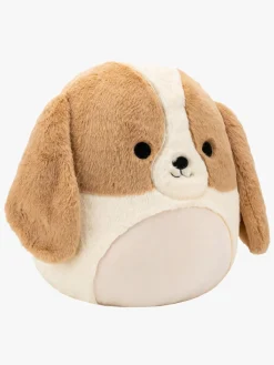 Dukker & Bamser-Squishmallows Fuzz A Mallows Bamse Adela Basset 40 cm Brun