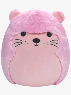 Dukker & Bamser-Squishmallows Fuzz-A-Mallows Bamse Odderen Anu 40 cm Lyserød/Hvid