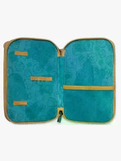 Kreativt Legetøj-Squishmallows Penalhus, Leonard Brun/Gul/Lyserød/Blå/Grøn