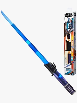 Kostumer & Udklædning-StarWars Star Wars Lightsaber Forge Kyber Core Darksaber Elektronisk Lyssværd Blå/Sort
