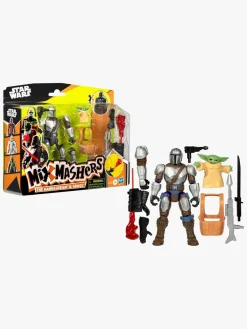 Legetøjsfigurer-StarWars Star Wars Mixmashers Figur Mando And Grogu Deluxe Flerfarvet