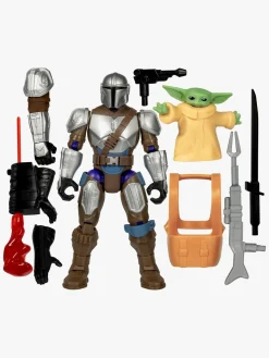 Legetøjsfigurer-StarWars Star Wars Mixmashers Figur Mando And Grogu Deluxe Flerfarvet