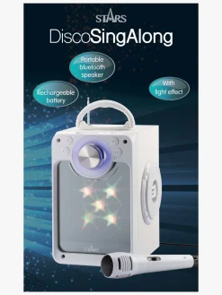 Elektronik & Media-STARS Karaokemaskine med Lys, Hvid