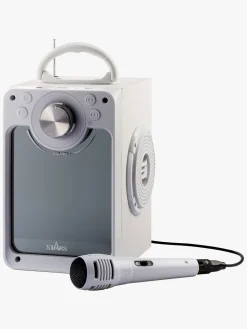 Elektronik & Media-STARS Karaokemaskine med Lys, Hvid