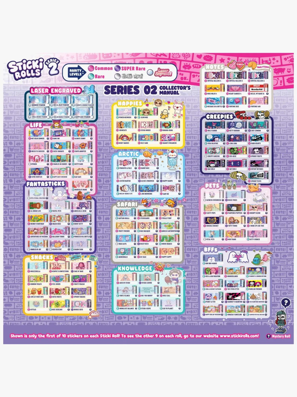 Kreativt Legetøj-StickiRolls Sticki Rolls Klistermærkebog S2