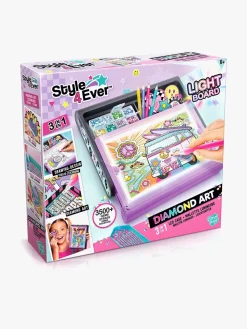 Kreativt Legetøj-Style4Ever Style 4 Ever Lystavle Diamond Art 3-i-1