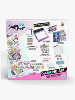 Kreativt Legetøj-Style4Ever Style 4 Ever Lystavle Diamond Art 3-i-1