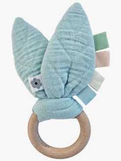 Babylegetøj-Summerville Organic Aktivitetslegetøj Raslende Blad, Ice Blue Blå/Lyserød/Grøn