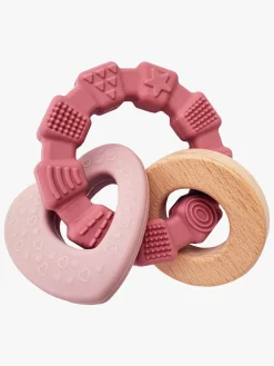 Babylegetøj-Summerville Organic Bidelegetøj Hjerte, Lyserød Lyserød