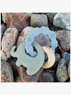 Babylegetøj-Summerville Organic Bidelegetøj Elefant, Grøn Grøn