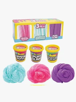 Lærerig Leg|Eksperimenter & Videnskab-Suntoy Klemmeslime 3-pak Flerfarvet