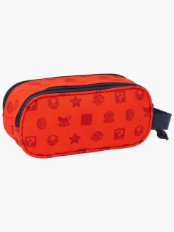 Kreativt Legetøj-SuperMario Super Mario 3D Dobbelt Penalhus, Rød/Marineblå