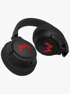 Elektronik & Media-OTLTechnologies Super Mario Høretelefoner Trådløse med LED Sharing AUX Sort