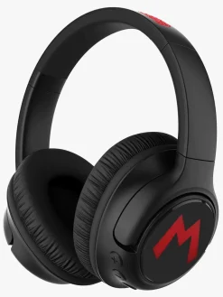 Elektronik & Media-OTLTechnologies Super Mario Høretelefoner Trådløse med LED Sharing AUX Sort