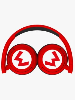 Elektronik & Media-OTLTechnologies Super Mario Høretelefoner Trådløse 85dB-95dB Sharing AUX Rød