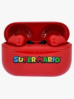 Elektronik & Media-OTLTechnologies Super Mario Høretelefoner In-Ear TWS, Rød