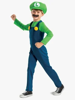 Kostumer & Udklædning-SuperMario Super Mario Kostume Luigi