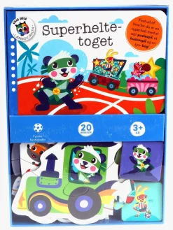 Bøger-GlobeForlaget Superheltetoget - Bog med puslespil